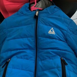 Gerry Weber Blue Quilted Puffer Coat Insulated